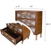 COZAYH 3-Drawer Accent Dresser with Mirror Fronts Modern Farmhouse Accent Chest Clean-Lined Silhouette