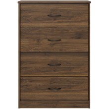 Drawer Dresser Mainstays Classic 4 Walnut