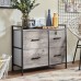 Dresser with 4 Drawers Wide Chest of Drawers with Wood Top Rustic Storage Tower storage dresser Closet for Living Room Bedroom Hallway Nursery Kid