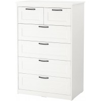 Ikea Songesand 6-Drawer Chest White 32 1 4x49 5 8 103.667.82