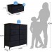 LYNCOHOME 8 Drawer Dresser for Bedroom Closet Hallway Fabric Dresser for Baby Kids Sturdy Steel Frame Lightweight and Movable Chest of Drawer Wooden Top