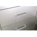 Signature Design by Ashley Olivet Glam 6 Drawer Dresser with Faux Shagreen Drawer Fronts Silver