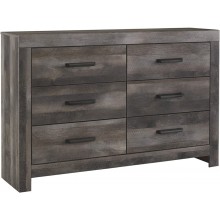 Signature Design by Ashley Wynnlow Rustic 6 Drawer Dresser Weathered Gray
