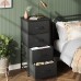 WLIVE Dresser with 4 Drawers Fabric Storage Tower Organizer Unit for Bedroom Hallway Entryway Closets Sturdy Steel Frame Wood Top Easy Pull Handle Charcoal Black