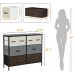 YITAHOME 8 Drawer Dresser for Bedroom Storease Series Tall Dresser with Large Capacity Large Fabric Dresser Organizer Unit for Bedroom Living Room Closets,Multicolor