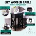 Eily Night Stand Bedside Table with Drawer Wooden Side Tables Bedroom Night Stands for Bedrooms Small Nightstand End Table with Drawer Shelf Ideal for Small Spaces Bed Side Table Night Stand Espresso