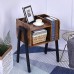 HURRISE Sofa Side Tables Nightstand Steel Frame + Chipboard for Kitchen
