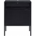 Picket House Furnishings Gemma Nightstand with USB Port in Black