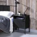 Picket House Furnishings Gemma Nightstand with USB Port in Black