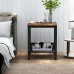 Recaceik End Table Nightstand Multipurpose Sturdy Bed Side Table Perfect for Bedroom Living Room Brown