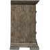 Signature Design by Ashley Wyndahl Rustic Lodge 3 Drawer Nightstand with Dovetail Construction 2 Electrical Outlets & 2 USB Charging Ports Distressed Aged Brown