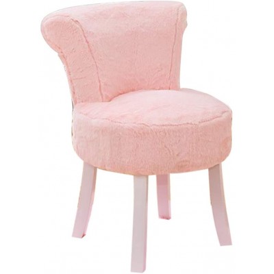 Vanity Benches Fan Back Chair Dressing Chairs and Stools Makeup Stool Baroque Piano Chair Padded Bench Chair Solid Wood Legs Upholstered for Dressing Room Living Room Bedroom Restaurant