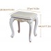 Vanity Stool Simple and Modern Vanity Bench Household Bedroom Make Up Chair Footstool Easy to Assemble White 34x40x44cm 47x44cm