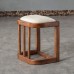 Vanity Stool Vanity Chair Vanity Chairs for Bedroom All Solid Wood Stool Tea Table Stool Office Leisure Stool Rounded Stool Vanity Benches Color : Brown Size : 434030cm