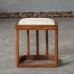 Vanity Stool Vanity Chair Vanity Chairs for Bedroom All Solid Wood Stool Tea Table Stool Office Leisure Stool Rounded Stool Vanity Benches Color : Brown Size : 434030cm
