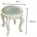 YZJJ Vanity Stool Chair with ABS Legs Bedroom Dressing Chair Makeup Dressing Stool Padded Lounge Makeup Stool Vanity Benches Baroque Piano Chair