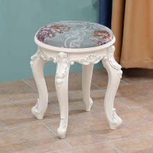 YZJJ Vanity Stool Chair with ABS Legs Bedroom Dressing Chair Makeup Dressing Stool Padded Lounge Makeup Stool Vanity Benches Baroque Piano Chair