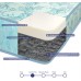 9-Inch Medium Firm Tight top Innerspring Fully Assembled Double Sided Mattress and Low Profile Box Spring Foundation Good for The Back