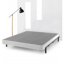 Best Price Mattress Box Spring Mattress Foundation Easy Assembly 5 Inch Twin XL Gray White
