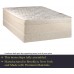 Comfort Bedding Euroto Foam Encased Eurotop Pillowtop Innerspring Mattress and 8-Inch Wood Box Spring Foundation Set Twin