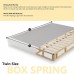 Comfort Bedding Euroto Foam Encased Eurotop Pillowtop Innerspring Mattress and 8-Inch Wood Box Spring Foundation Set Twin