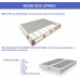 Comfort Bedding Tight top Innerspring Mattress And 4-Inch Wood Box Spring Foundation Set Full baige