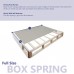 Comfort Bedding Tight top Innerspring Mattress And 4-Inch Wood Box Spring Foundation Set Full baige