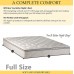 Continental Sleep 10-Inch medium plush Pillowtop Innerspring Mattress And Metal Box Spring Foundation Set Good For The Back No Assembly Required Full Size 74 x 53