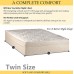 Continental Sleep 13-Inch Firm Foam Encased Eurotop Pillowtop Innerspring Mattress And 8-Inch Metal Box spring Foundation Set