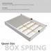 Continental Sleep 8-Inch Fully Assembled Split Metal Traditional Box Spring Foundation for Mattress Set Queen Beige