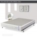Continental Sleep Fully Assembled Metal Traditional Box Spring Foundation for Mattress Set Queen Beige