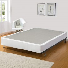 Continental Sleep Fully Assembled Metal Traditional Box Spring Foundation For Mattress Set Full Beige