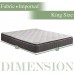 Continental Sleep Mattress 10-Inch Orthopedic Pillow Top King Size 5 Box Spring ,Mercedes Collection