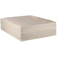 Dream Sleep Comfort Pedic Firm PillowTop Eurotop Queen Mattress & Box Spring Set Sleep System with Enhanced Foam Encased Support Orthopedic Plush Knit Cover by Dream Solutions USA