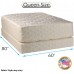 Dream Solutions USA Highlight Luxury Firm Queen Size 60x80x14 Mattress & Box Spring Set Fully Assembled Spinal Back Support Innerspring Coils Premium Edge Guards Longlasting Comfort