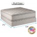 Dream Solutions USA Natural Sleep Medium Soft PillowTop Mattress and Box Spring Set Full Size Double-Sided Sleep System with Enhanced Cushion Support- Fully Assembled Back Support Longlasting