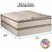 DS Solutions USA Coil Comfort Pillow Top Mattress and Box Spring Set 2-Sided Sleep System with Enhanced Cushion Support Fully Assembled Orthopedic Type Longlasting Comfort King
