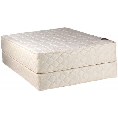 DS Solutions USA Grandeur Deluxe 2-Sided Gentle Firm Mattress and Box Spring Set with Mattress Protector Included Orthopedic Fully Assembled Luxury Height Longlasting King 76x80x12
