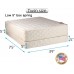 DS Solutions USA Grandeur Deluxe Twin Size 2-Sided Mattress and Low 5 Height Box Spring Set with Mattress Cover Protector Included Fully Assembled Orthopedic Innerspring Coil Longlasting