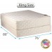 DS Solutions USA Grandeur Deluxe Two-Sided Gentle Firm Mattress and Box Spring Set with Metal Bed Frame Orthopedic Spine Support High Foam Quality Long Lasting Comfort King Size