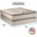 DS USA Coil Comfort Pillow Top King Mattress and Box Spring Set 2-Sided Sleep System with Enhanced Cushion Support Fully Assembled Orthopedic Type Longlasting Comfort
