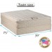 DS USA Dream World Innerspring Pillowtop Eurotop Twin Size Mattress and Box Spring Set with Mattress Cover Protector Medium Soft Fully Assembled Orthopedic Longlasting by Dream Solutions USA