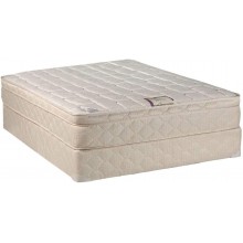 DS USA Tomorrow's Dream PillowTop Eurotop Twin Size Mattress and Box Spring Set Innerspring Coil Sleep System with Enhanced Cushion Support Fully Assembled and Longlasting