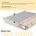 Greaton 10-Inch Medium Plush Pillowtop Innerspring 8 Wood Box Spring for Mattress Queen Beige