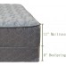 Greaton 11-Inch Firm Foam Encased Euro Top Gel Infused Mattress & 8 Wood Box Spring Set Full