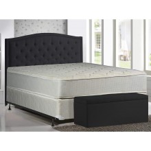 Greaton Gentle Firm Tight top Innerspring Mattress And Metal Box Spring Foundation Set No Assembly Required Full Size 74" x 53" Beige