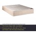 Mattress Solution 14-Inch Firm Double sided Tight top Innerspring Mattress And 4 Low Profile Metal Box Spring Foundation Set Twin Size