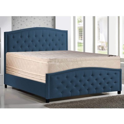 Mattress Solution 14-Inch Firm Double sided Tight top Innerspring Mattress And 4 Low Profile Metal Box Spring Foundation Set Twin Size