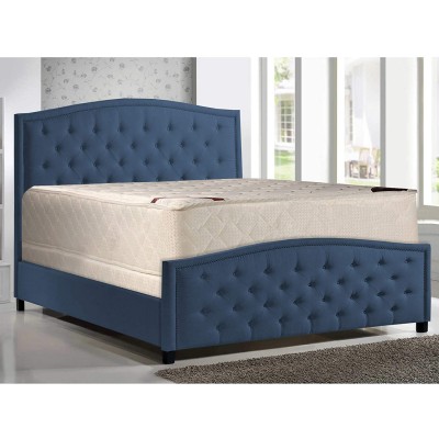 Mattress Solution 680z-6 6-2 Double sided Tight top Innerspring Mattress And 8 Wood Box spring Foundation Set King Highlight Collection