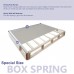 Mattress Solution 9-Inch Gentle Firm Tight top Innerspring 8 Wood Box Spring Foundation for Mattress Set 75 x 48 Beige